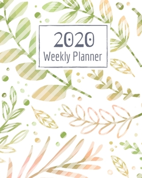 Paperback Weekly Planner for 2020- 52 Weeks Planner Schedule Organizer- 8"x10" 120 pages Book 9: Large Floral Cover Planner for Weekly Scheduling Organizing Goa Book