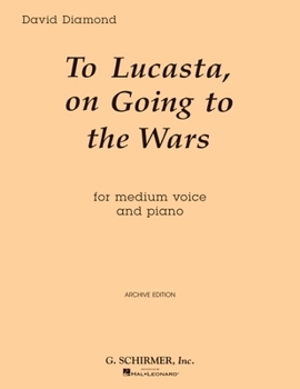 Paperback To Lucasta (on Going to Wars): Voice and Piano Book