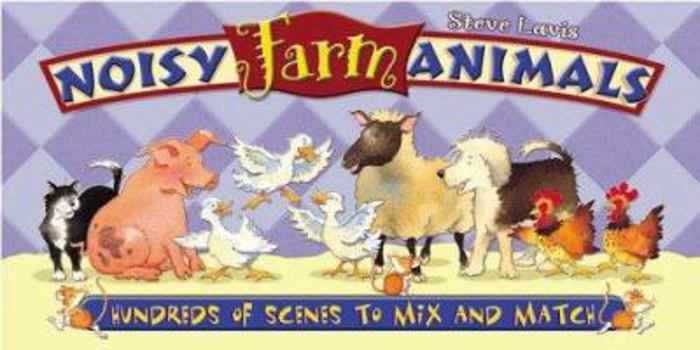 Hardcover Noisy Farm Animals: Mix-And-Match Book