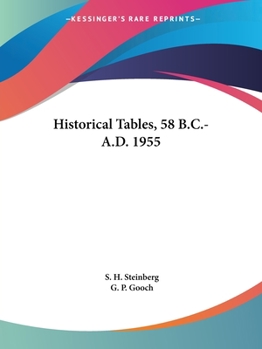 Paperback Historical Tables, 58 B.C.- A.D. 1955 Book