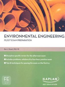 Paperback Environmental Engineering FE/EIT Exam Prep Book