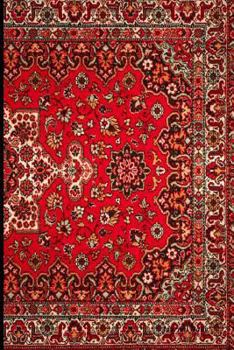 Journal Daily : Red Tapestry Fabric, Lined Blank Journal Book, 6 X 9, 200 Pages