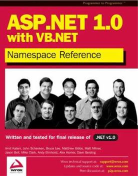 Paperback ASP.Net 1.0 Namespace Reference with VB.NET Book