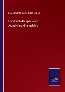 Paperback Handbuch der speciellen Arznei-Verordnungslehre [German] Book