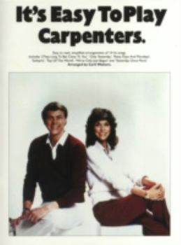 Paperback IT'S EASY TO PLAY THE CARPENTERS PIANO, VOIX, GUITARE Book