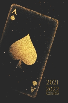 Agenda 2021 2022: Semainier 1 semaine sur deux pages, de Juin 2021 à Juin 2022, Format (15,24 * 22,86 cm) couleur: noir