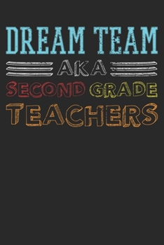 Notebook: 2nd Grade Teacher Vintage Dot Grid 6x9 120 Pages