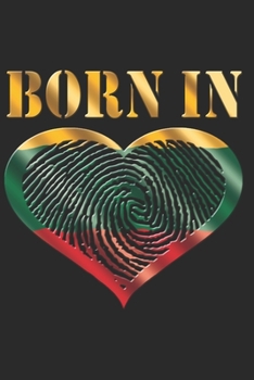 Paperback Lithuania Notebook: Lithuania Notebook - college book - diary - journal - booklet - memo - composition book - 120 sheets - Dot Grid paper Book