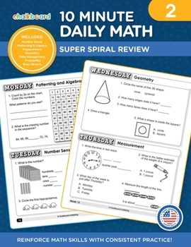Paperback 10 Minute Daily Math Grade 2 Book