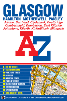 Paperback Glasgow A-Z Street Atlas Book