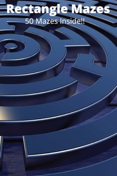 Paperback 50 Rectangle Mazes Book