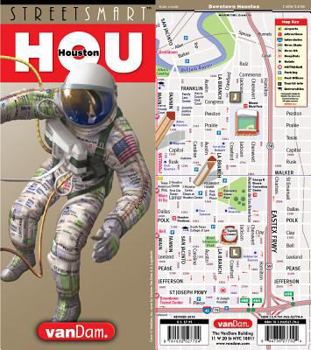 Map StreetSmart Houston Map by VanDam — Laminated pocket size City Street & Freeway Map to Houston, TX complete with all attractions, sights, museums, hotels and shopping Book