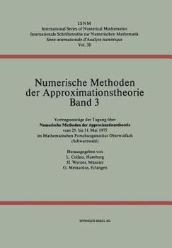 Paperback Numerische Methoden Der Approximationstheorie/Numerical Methods of Approximation Theory: Vortragsauszüge Der Tagung Über Numerische Methoden Der Appro Book