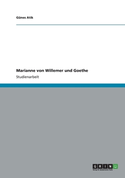 Paperback Marianne von Willemer und Goethe [German] Book