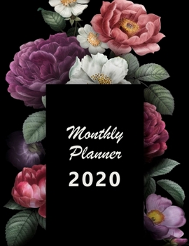 Paperback Monthly planner 2020: Large. Month on 2 pages. Incl. 2020 Calendar, Important dates section and Notes pages. 8.5" x 11.0" (Letter size). (Fl Book