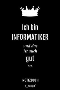 Notizbuch für Informatiker: Originelle Geschenk-Idee [120 Seiten liniertes blanko Papier] (German Edition)