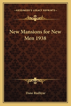 Paperback New Mansions for New Men 1938 Book