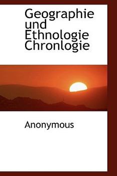 Hardcover Geographie Und Ethnologie Chronlogie [German] Book