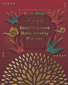 Paperback 2020-2022 Jaylen's Good Fortune Daily Weekly Planner: A Personalized Lucky Three Year Planner With Motivational Quotes Book
