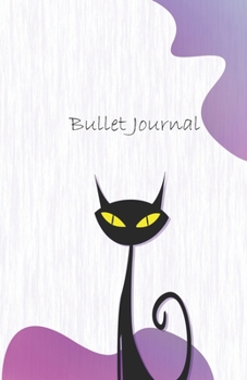 Paperback Bullet Journal: Cat Notebook Dotted Grid Book