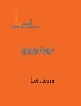 Paperback let's learn - Aprende Aleman [Spanish] Book