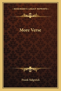 Paperback More Verse Book