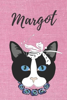 Margot Notizbuch Katze / Malbuch / Tagebuch / Journal / DIN A5 / Geschenk: individuelles personalisiertes blanko M�dchen & Frauen Namen Notizbuch, ... Weihnachts & Geburtstags Geschenk f�r Frauen.