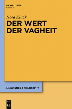 Hardcover Der Wert der Vagheit [German] Book