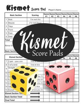 Paperback Kismet Score Pads: Make It Easy for Tracking Your Scores Book