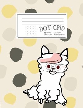 Dot-Grid: It's No Drama for this LLAMA on the Cover of this Dot Grid Graph Notebook Journal