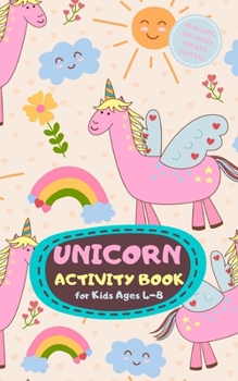 Unicorn Activity Book for Kids Ages 4-8 Stocking Stuffers Pocket Edition: Magic Theme A Fun Kid Workbook Game for Learning, Coloring, Mazes, Sudoku and More! Best Holiday and Birthday Gift Idea