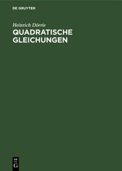Hardcover Quadratische Gleichungen [German] Book