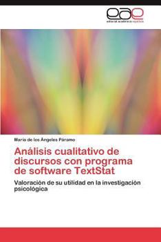 Paperback Análisis cualitativo de discursos con programa de software TextStat [Spanish] Book