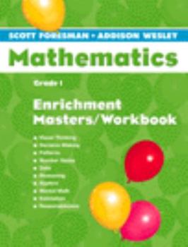 Paperback Scott Foresman Math 2004 Enrichment Masters/Workbook Grade 1 Book