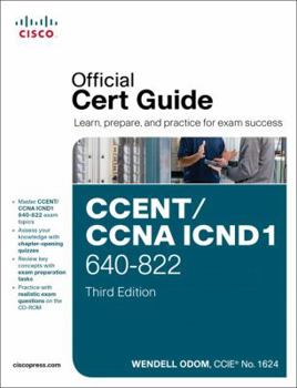 Hardcover CCENT/CCNA ICND1 640-822 Official Cert Guide [With DVD ROM] Book