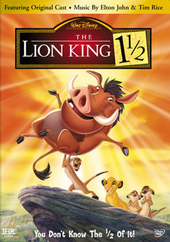 DVD The Lion King 1 1/2 Book