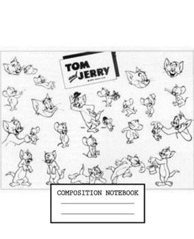 Composition Notebook: Tom and Jerry Soft Glossy Cover Wide Ruled Lined Pages Book 7.5 x 9.25 Inches 110 Pages