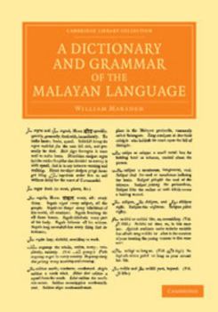Paperback A Dictionary and Grammar of the Malayan Language Book