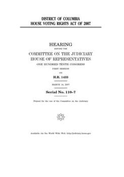 District of Columbia House Voting Rights Act of 2007