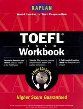 Paperback Kaplan TOEFL Workbook with 3 Audio CDs [With Audio CD's] Book