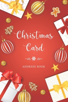 Christmas Card Address Book: Holiday Cards List Tracker Send and Receive Mailings for 10 Year Oranizer Record Book with A-Z Tabs Personal Log Book Pocket Size (Christmas Card Organizer)
