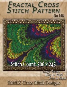 Paperback Fractal Cross Stitch Pattern No. 148 Book