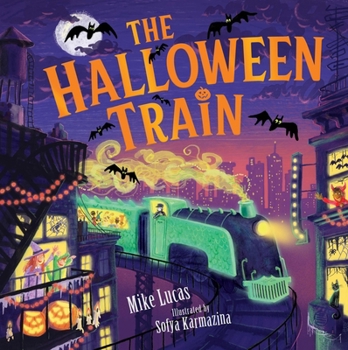 Hardcover The Halloween Train Book