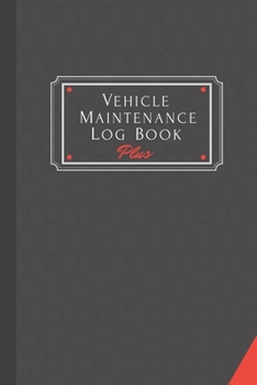 Paperback Vehicle Maintenance Log Book Plus Book