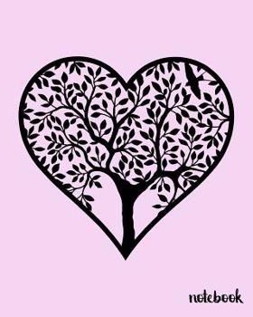 Paperback Notebook: 108 Page College Ruled Notebook 8x10: Stunning Love Tree Book