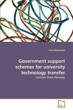 Paperback Government support schemes for university technology transfer Book