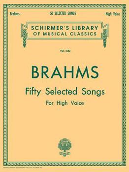 Paperback 50 Selected Songs: Schirmer Library of Classics Volume 1582 High Voice Book