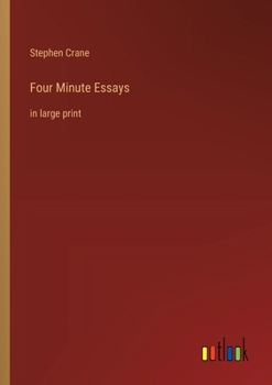 Paperback Four Minute Essays: in large print Book