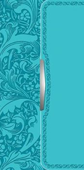Paperback Holy Bible: New King James Version, Turquoise Leathersoft, Checkbook Style (Classic) Book