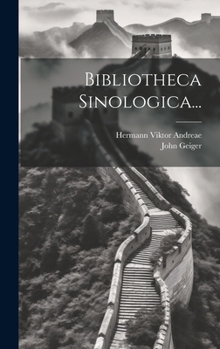 Hardcover Bibliotheca Sinologica... [French] Book